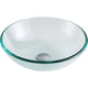 Etude Series Deco-Glass Vessel Sink with Key Faucet