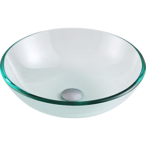 Etude Series Deco-Glass Vessel Sink with Enti Faucet