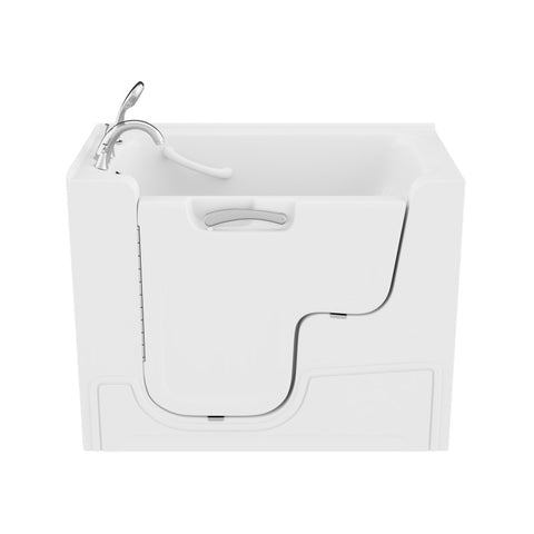 ANZZI Coupe Series 29 in. x 53 in. Left Drain Wheelchair Access Walk-In Soaking Tub in White