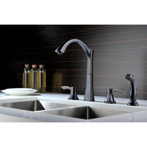 Soave Series 2-Handle Standard Kitchen Faucet in Polished Chrome Soave Series 2-Handle Standard Kitchen Faucet in Polished Chrome