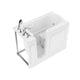 ANZZI Value Series 26 in. x 53 in. Left Drain Quick Fill Walk-In Whirlpool and Air Tub in White