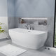 FT-AZ112-R - ANZZI 5.41 ft. Freestanding Bathtub in White