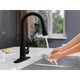 KF-AZ301MB - ANZZI Sifo Hands Free Touchless 1-Handle Pull-Down Sprayer Kitchen Faucet with Motion Sense and Fan Sprayer in Matte Black