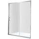 ANZZI 48 in. x 72 in. Framed Shower Door with TSUNAMI GUARD in Brushed Nickel
