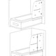 ANZZI Pacific Series 48 in. by 58 in. Frameless Hinged Tub Door
