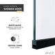 Aegis Series 34 in. by 74" Frameless Fixed Shower Screen