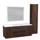 VT-MRSCCT48-DB - 48 in. W x 20 in. H x 18 in. D Bath Vanity Set in Dark Brown with Vanity Top in White with White Basin and Mirror