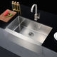 Elysian Farmhouse Stainless Steel 36 in. Single Bowl Kitchen Sink in Brushed Satin
