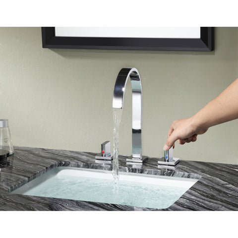 Sabre 8 in. Widespread 2-Handle High-Arc Bathroom Faucet