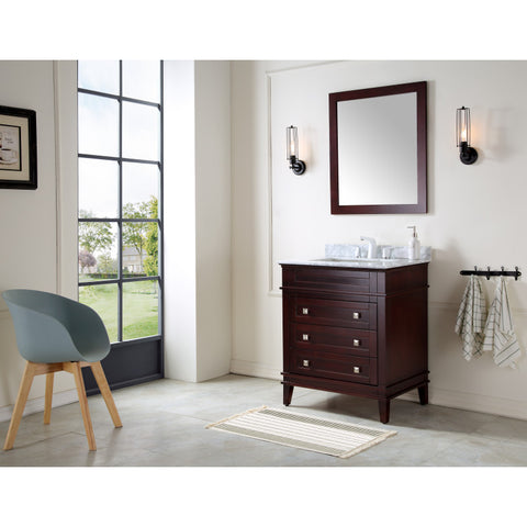 V-WKG020-36 - ANZZI Wineck 36 in. W x 35 in. H Bathroom Vanity Set in Rich Chocolate