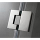 ANZZI Archon 46 in. x 72 in. Framed Hinged Shower Door in Chrome with Port 36 x 48 in. Shower Base in White