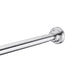 AC-AZSR88BN - ANZZI 48-88 Inches Shower Curtain Rod with Shower Hooks in Brushed Nickel | Adjustable Tension Shower Doorway Curtain Rod | Rust Resistant No Drilling Anti-Slip Bar for Bathroom | AC-AZSR88BN