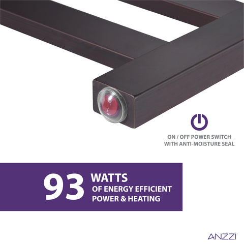 Note 6-Bar Stainless Steel Wall Mounted Towel Warmer in Oil Rubbed Bronze