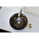 Opus Series Deco-Glass Vessel Sink in Lustrous Brown