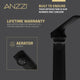 ANZZI Single Handle Single Hole Bathroom Vessel Sink Faucet With Pop-up Drain