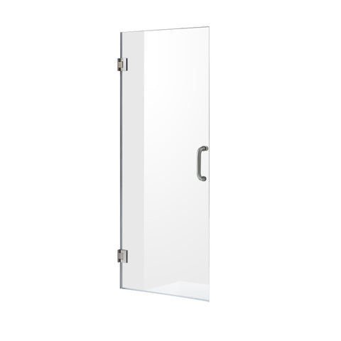 ANZZI Passion Series 24 in. by 72 in. Frameless Hinged shower door with Handle