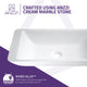 ANZZI Kydia Solid Surface Vessel Sink in Matte White