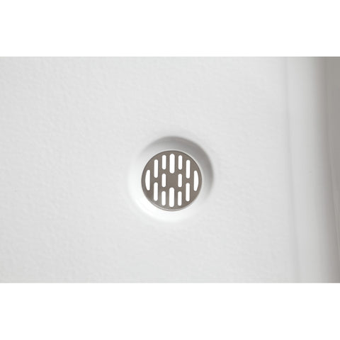 Tier 32 x 60  in. Right Drain Single Threshold Shower Base in White