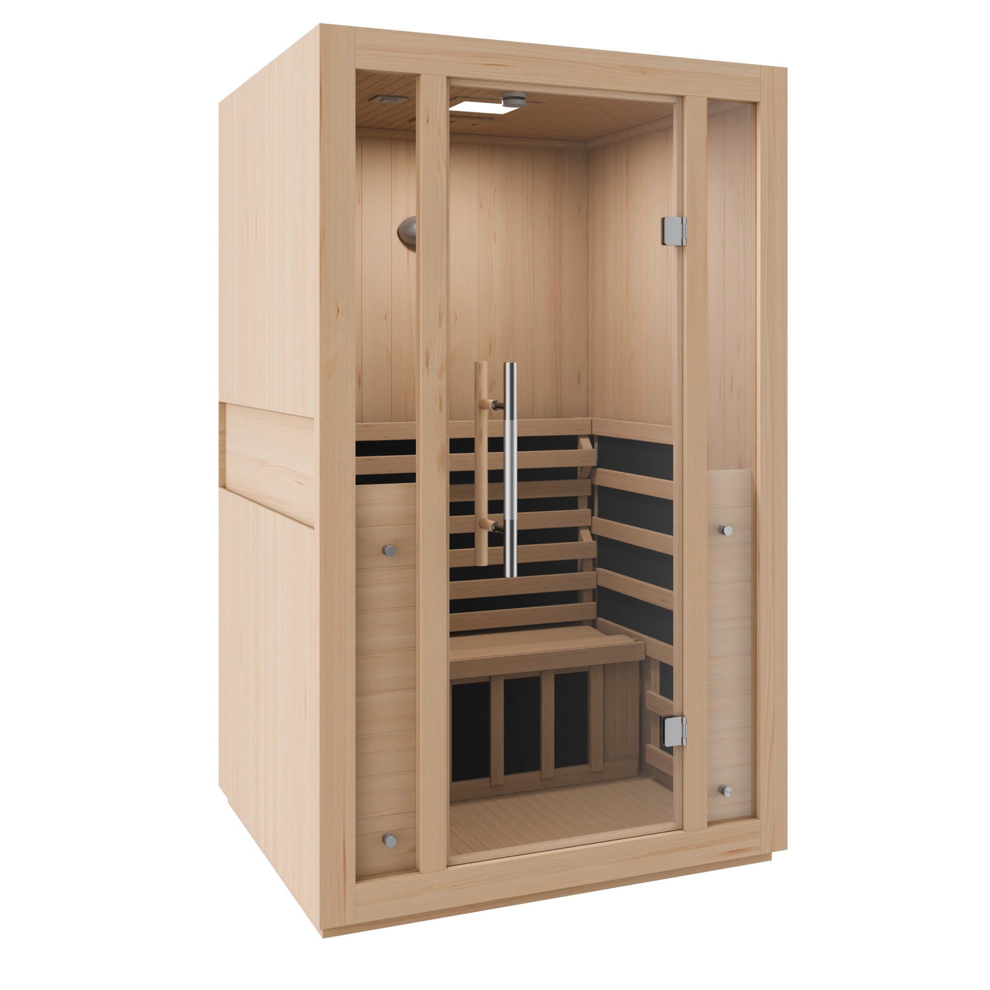 SC-SS0011-0S - SaunaSpa Fiji 2-Person Carbon FAR Infrared Hemlock