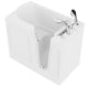 AMZ2646RWS - ANZZI 26 in. x 46 in. Right Drain Quick Fill Walk-In Soaking Tub in White