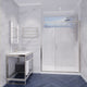 Halberd 48 in. x 72 in. Framed Shower Door with TSUNAMI GUARD
