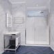 ANZZI Halberd 48 in. x 72 in. Framed Shower Door with TSUNAMI GUARD