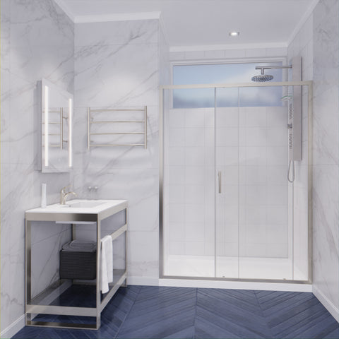 ANZZI Halberd 48 in. x 72 in. Framed Shower Door with TSUNAMI GUARD
