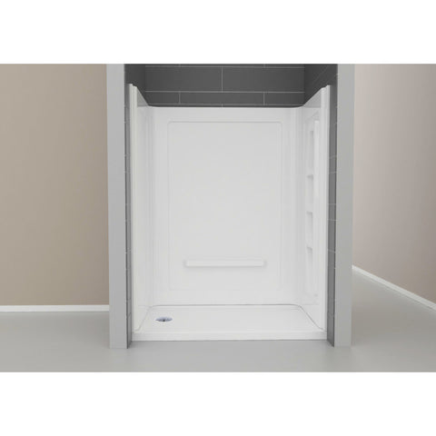 Rose 60 in. x 36 in. x 74 in. 3-piece DIY Friendly Alcove Shower Surround