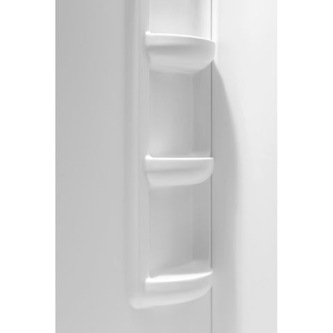ANZZI Vasu 60 in. x 36 in. x 74 in. 2-piece DIY Friendly Corner Shower Surround in White