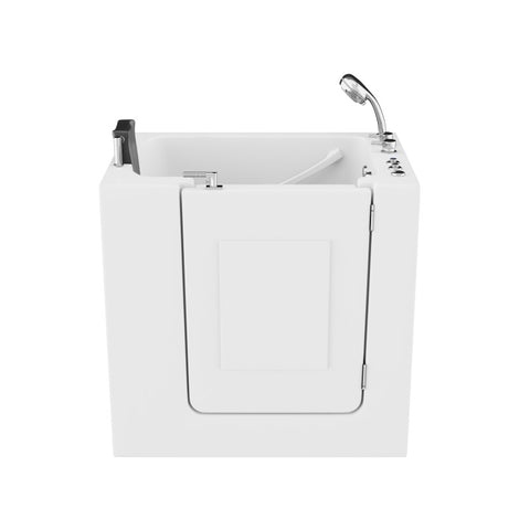 ANZZI Coupe Series 27 in. x 39 in. Right Drain Quick Fill Walk-In Whirlpool and Air Tub in White