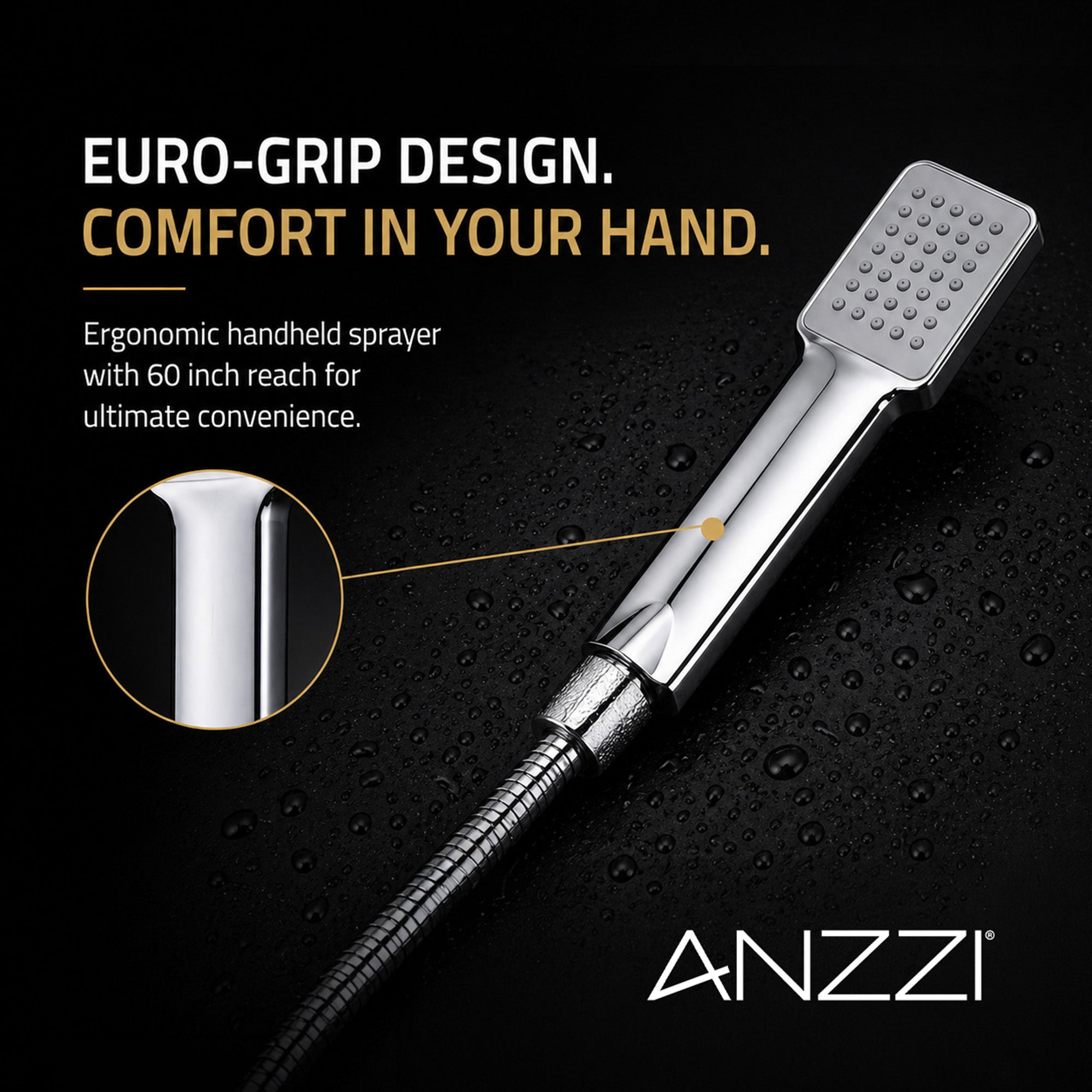 SP-AZ048 - ANZZI VELD Series 64 in. 2-Jetted Full Body Shower