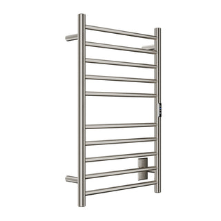TW-AZ075BN - ANZZI Bali Series 10-Bar Wall Mounted Electric Bathroom Towel Warmer Rack in Brushed Nickel Finish Stainless Steel