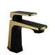 L-AZ903MB-BG - ANZZI Single Handle Single Hole Bathroom Faucet With Pop-up Drain in Matte Black & Brushed Gold