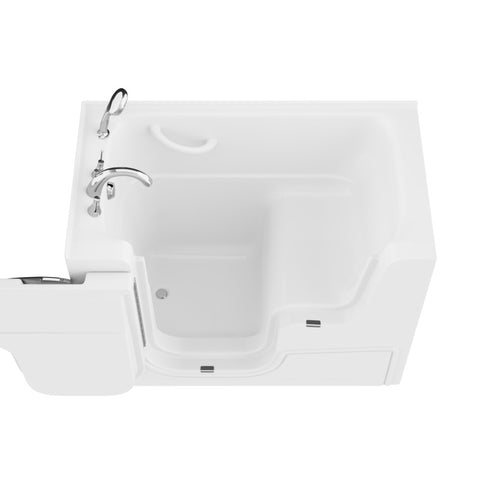 AZ2953WCALWS - ANZZI Coupe Series 29 in. x 53 in. Left Drain Wheelchair Access Walk-In Soaking Tub in White