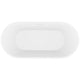 ANZZI Kosima 5.6 ft. Solid Surface Center Drain Freestanding Bathtub in Matte White