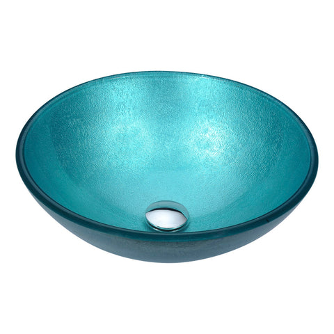 LS-AZ281 - ANZZI Posh Series Deco-Glass Vessel Sink in Coral Blue