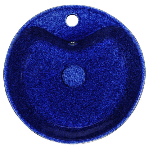LS-AZ228 - ANZZI Regal Crown Series Ceramic Vessel Sink in Royal Blue Finish