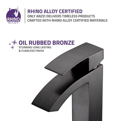 Revere Series Single Hole Single-Handle Low-Arc Bathroom Faucet in Oil Rubbed Bronze