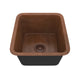 K-AZ241 - ANZZI Havel Drop-in Handmade Copper 17 in. 0-Hole Single Bowl Kitchen Sink in Hammered Antique Copper