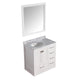 V-CHG011-36-S - ANZZI Chateau 36 in. W x 35 in. H Bath Vanity in Rich White with Carrara White Marble Vanity Top in Carrara White with White Basin and Mirror