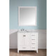 ANZZI Chateau 36 in. W x 22 in. D Bathroom Bath Vanity Set with Carrara Marble Top with White Sink