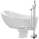 FTAZ090-42C-63 - ANZZI Talyah 71 in. Acrylic Soaking Bathtub with Havasu Faucet and Cavalier 1.28 GPF Toilet