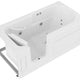 ANZZI 30 in. x 60 in. Left Drain Step-In Walk-In Whirlpool Tub with Low Entry Threshold in White