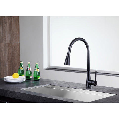 KF-AZ216ORB - ANZZI Tulip Single-Handle Pull-Out Sprayer Kitchen Faucet in Oil Rubbed Bronze