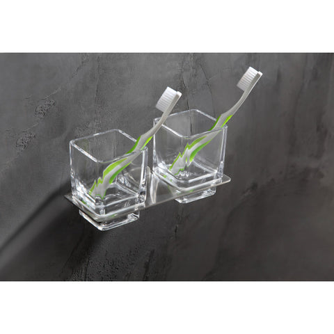 Caster 3 Series Dual Toothbrush Holder