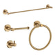 ANZZI 4-Piece Brushed Gold Bathroom Accessories Set