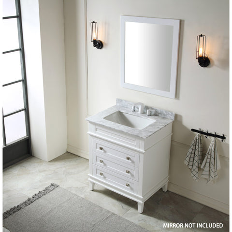 V-WKG011-36-X - ANZZI Wineck 36 in. W x 35 in. H Bathroom Bath Vanity Set in Rich White