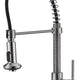 Step Single Handle Pull-Down Sprayer Kitchen Faucet in Brushed Nickel