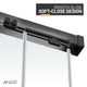 Ward Series Frameless Sliding Shower Door in Various colors with Tempered Clear Glass