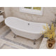 FT-CF130LXFT-CH - ANZZI 69.29” Belissima Double Slipper Acrylic Claw Foot Tub in White
